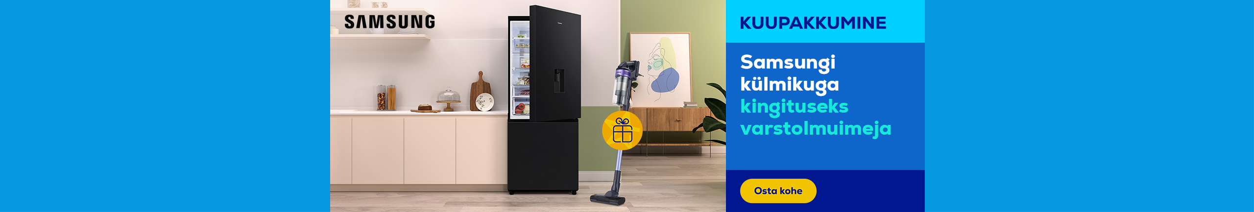 Buy Samsung refrigerator and receive handheld vacuum as a gift