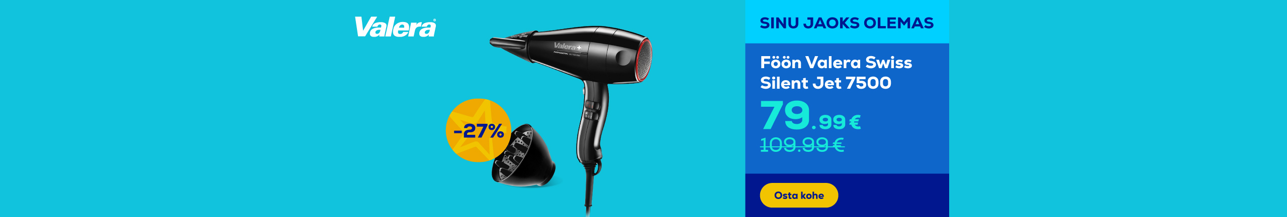 Hair dryer Valera Swiss Silent Jet 7500