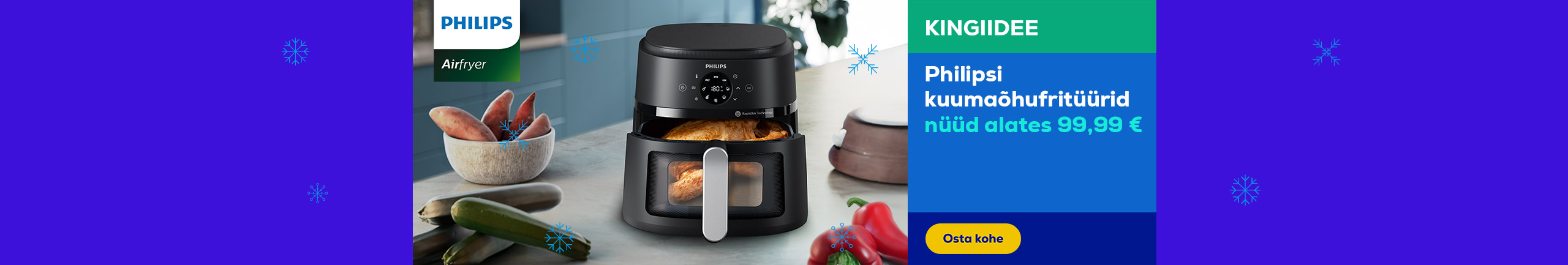 Philips air fryers now starting from 99.99 €