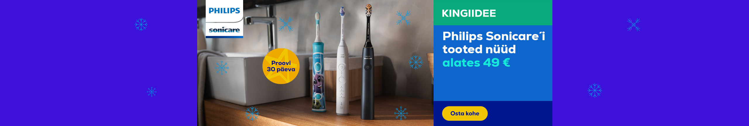 Philips Sonicare products now starting from 49 €