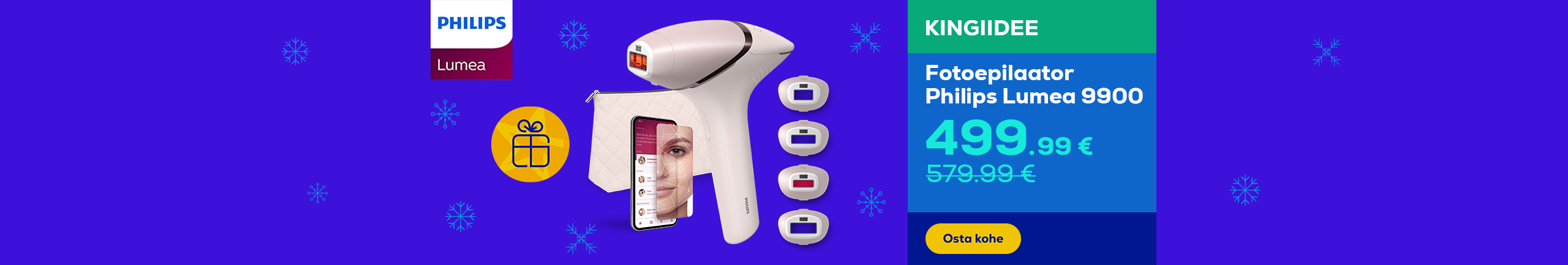 IPL hair removal device Philips Lumea