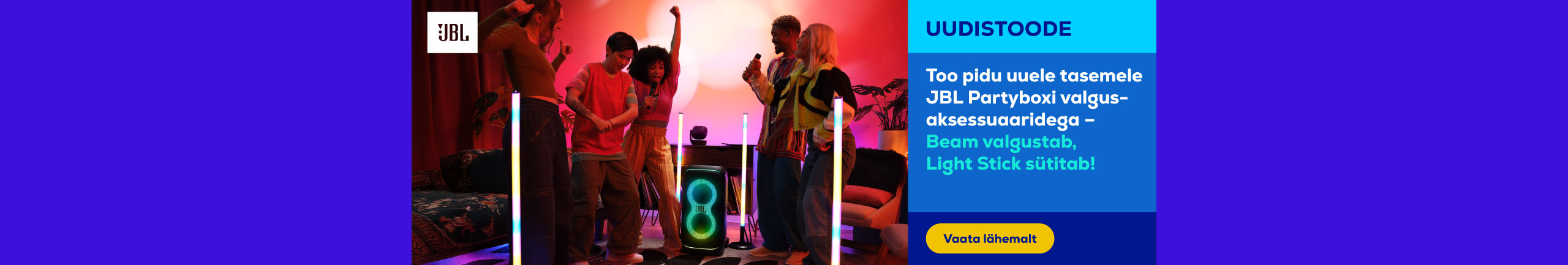 Take the party to the next level with JBL Partybox light accessories – Beam lights up, Light Stick ignites!