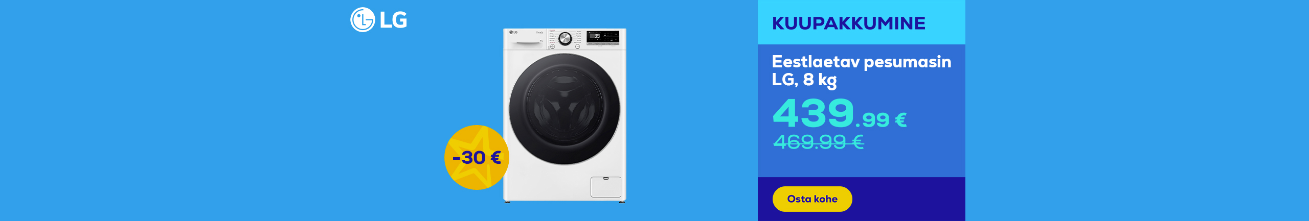 Front load washing machine LG