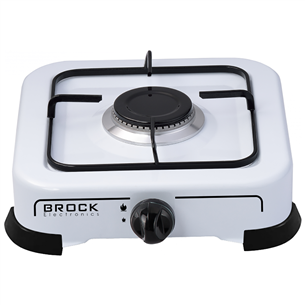 Brock, white - Gas Stove with 1 Burner GS001W