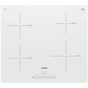 Bosch, laius 59,2 cm, raamita, valge - Integreeritav induktsioonpliidiplaat PUE612FF1J