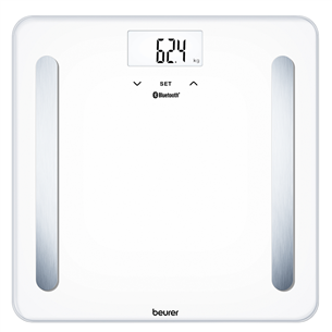 Beurer Bluetooth, до 180 кг, белый - Диагностические напольные весы BF600WHITE
