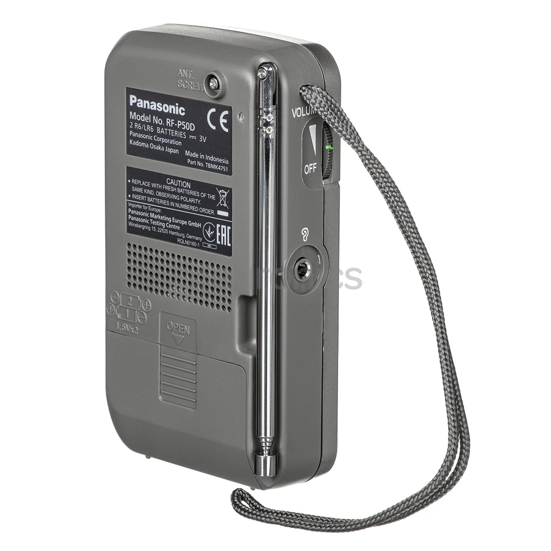 Pocket radio Panasonic RF-P50D, Euronics RF-P50DEG-S 