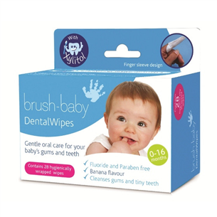 Салфетки для гигиены полости рта младенцев Brush-baby DENTALWIPES