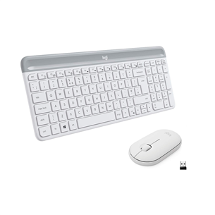 Logitech Slim Combo MK470, SWE, valge - Juhtmevaba klaviatuur + hiir 920-009201