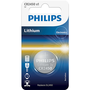 Patarei Philips CR2450 3 V Lithium CR2450/10B