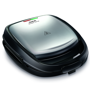 Tefal Snack Collection, 700 W, black/inox - Sandwich toaster with removable  plates, SW852D12