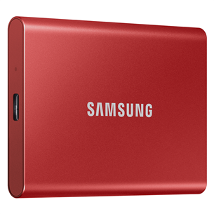 Samsung T7, 500 ГБ, USB 3.2, красный - Внешний накопитель SSD MU-PC500R/WW
