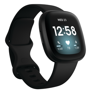 Smartwatch Fitbit Versa 3, FB511BKBK