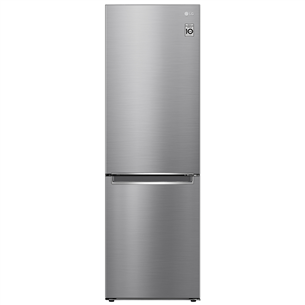 LG, NatureFRESH, 341 L, height 186 cm, silver - Refrigerator GBB61PZJMN.APZQEUR