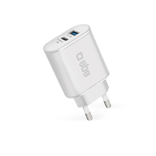 Wall charger USB and USB-C SBS (18 W) TETRPD18W