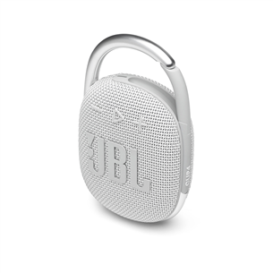 JBL Clip 4, valge - Kaasaskantav juhtmevaba kõlar JBLCLIP4WHT