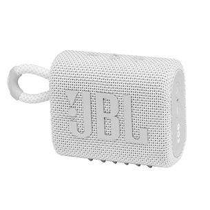 JBL GO 3, valge - Kaasaskantav juhtmevaba kõlar JBLGO3WHT