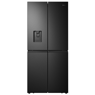 Hisense, диспенсер для воды, 454 л, высота 181 см, черный - SBS-холодильник RQ563N4SWF1