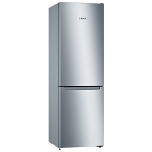 Bosch, 282 L, height 176 cm, inox - Refrigerator KGN33NLEB