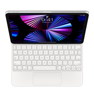 Apple Magic Keyboard for iPad Air (4th gen, 2020), iPad Air (5th gen, 2022), iPad Pro 11'', RUS, white - Keyboard MJQJ3RS/A