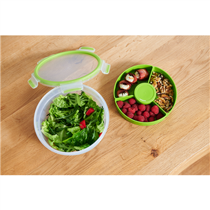 Tefal Masterseal & Go, 2.6 L, clear/green - Salad bowl