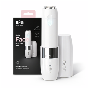 Braun, white/silver - Facial shaver for ladies FS1000