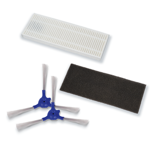 2 lateral brushes + filter for Tefal X-plorer S20 & S40 robot vacuum cleaner ZR720001