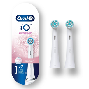 Braun Oral-B iO Gentle Care, 2 pieces, white - Replacement brush heads for electric toothbrush IO2WHITE