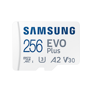 Micro SDXC mälukaart Samsung EVO Plus 2021 + SD adapter (256GB) MB-MC256KA/EU
