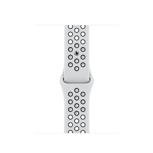 Replacement strap Apple Watch 41mm Pure Platinum/Black Nike Sport Band - Regular