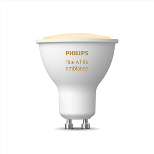 Philips Hue White Ambiance, GU10, valge - Nutivalgusti 929001953309