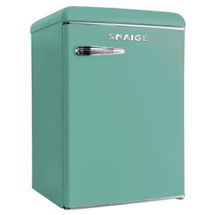Snaige, 109 л, высота 89 см, зеленый - Холодильник в стиле ретро R13SM-PRDL0F311XDS6