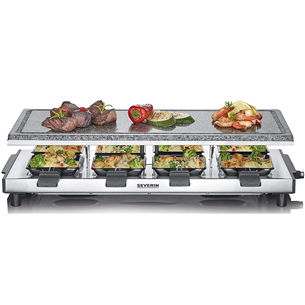 Severin, 1500 W, roostevaba teras - Raclette grill kiviplaadiga