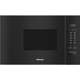 Miele, 17 L, 800 W, black - Built-in Microwave Oven with Grill M2234OBSW