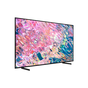 Samsung Q60B, 85'', 4K UHD, QLED, HDR, боковые ножки, черный - Телевизор