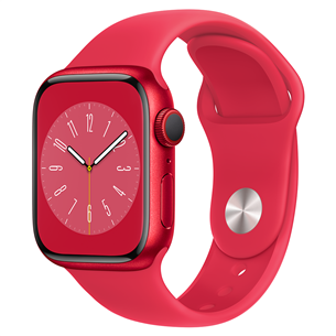 Apple Watch Series 8 GPS + Cellular, Sport Band, 41mm, (PRODUCT)RED - Nutikell MNJ23EL/A
