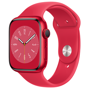 Apple Watch Series 8 GPS + Cellular, Sport Band, 45mm, (PRODUCT)RED - Nutikell MNKA3EL/A