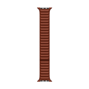 Apple Watch 45mm, Leather Link, S/M, umber - Replacement band