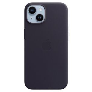 Apple iPhone 14 Leather Case with MagSafe, violetne - Nahkümbris MPP63ZM/A