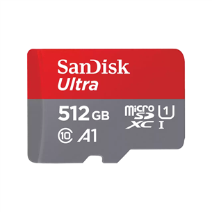 SanDisk Ultra microSDXC, 512 GB, hall - MicroSD mälukaart SD adapteriga SDSQUAC-512G-GN6MA
