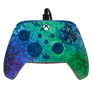 PDP, Xbox Series X|S & PC, Glitch Green REMATCH Advanced Wired Controller - Pult 708056069155