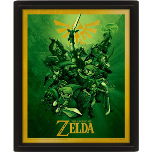 Pyramid International Framed 3D Effect Poster Legend of Zelda Link - Poster 5050574861014