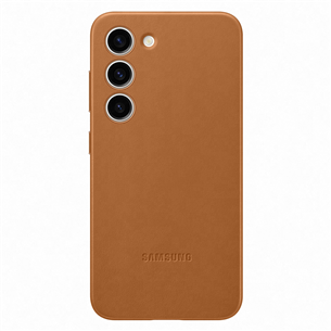 Samsung Leather Cover, Galaxy S23, коричневый - Кожаный чехол EF-VS911LAEGWW