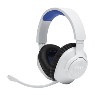 JBL Quantum 360P Console Wireless, Playstation, valge/sinine - Juhtmevabad kõrvaklapid JBLQ360PWLWHTBLU