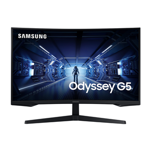 Samsung Odyssey G5, 27", nõgus QHD, 144 Hz, LED VA, must - Monitor LC27G55TQBUXEN