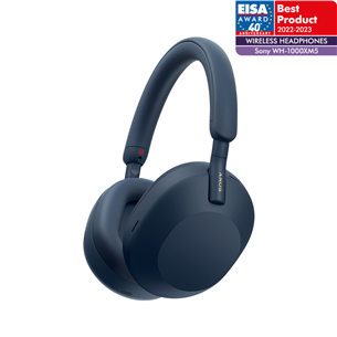 Sony WH-1000XM5, sinine - Juhtmevabad üle kõrva kõrvaklapid WH1000XM5L.CE7