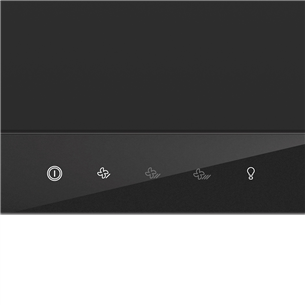 Hisense, width 60 cm, 450 m³/h, black - Built-in cooker hood