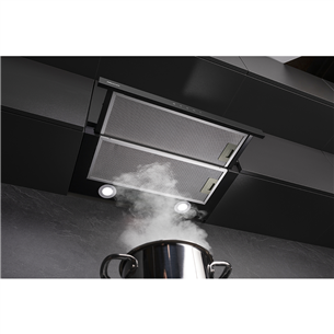 Hisense, width 60 cm, 450 m³/h, black - Built-in cooker hood