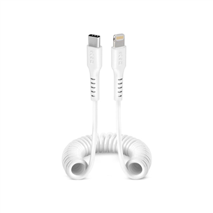 SBS Charging Data Cable, USB-C - Lightning, valge - Kaabel TECABLELIGTCSW