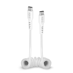 SBS Charging Data Cable, USB-C - USB-C, valge - Kaabel TECABLETYPCCS1W